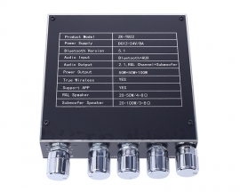 TWS Bluetooth-Compatiable Amplifier Module, 50Wx2+100W 2.1 Channel Audio Power Amplifier, DC 12V-24V Stereo Treble Bass Subwoofer Amp